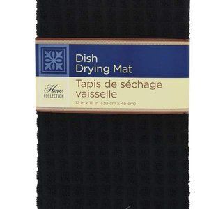 Micro Fiber Dish Drying Mat-12"x18" - BLACK